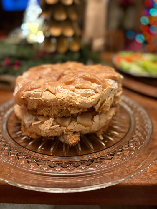 Grandma Rose's Poached Pear Blitz Torte